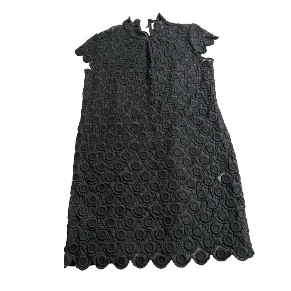 Milly Dresses & Skirts - MILLY of NY 8 Flower Sheer Embroidered Black Cocktail Dress Excellent Condition